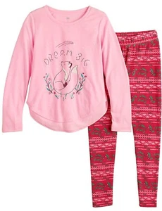 SO Dream Big Fox girls 16 3-PC pjs pajamas set top pants socks NWT $34 - Picture 1 of 2