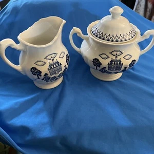 Vintage Sugar And Creamer Set By J&G Meakin Royal Staffordshire Sampler - Picture 1 of 14