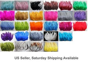 100+ 9g, 5-7" Sillín COQUE Plumas de Gallo para Artesanía, 20+ Colores a elegir - Imagen 1 de 26