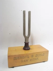 Antique Mehlin & Sons New York Piano Tuning Fork Advertising Display Promotional - Picture 1 of 10
