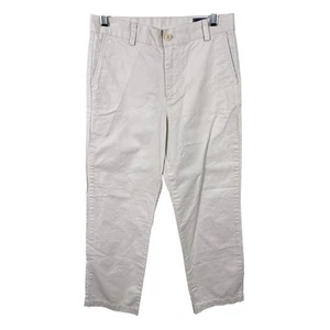 Vineyard Vines Boys Size 14 Cream Cotton Everyday Mid Rise Casual Chino Pants - Picture 1 of 10