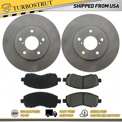 Kit de pastilhas de freio rotores de freio dianteiros OE para 1997 Subaru Impreza 1.8L - Imagem 1 de 2