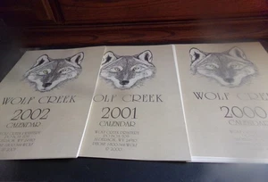 Lot 3 Wolf Creek Art Calendars Frameable Seneca Rocks Wreath Flowers Fireplace - Picture 1 of 24