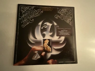 Hank Williams, Jr.-Man Of Steel-(Vinyl, Curb) Album,LP,Record-#1-23924,1983 - Image 1 of 4