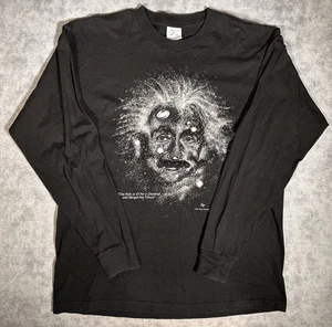 Vintage 1993 Cotton Expression Albert Einstein Glow in the Dark XL Longsleeve LE - Bild 1 von 8