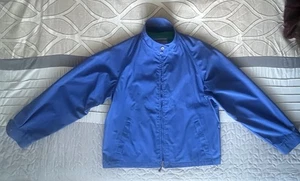 Chaqueta Harrington Vintage London Azul Niebla 42 Larga Hecha en EE. UU. Retro Años 70 80 - Imagen 1 de 8