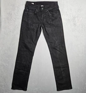 True Religion Jeans Mens 30x31 Black Geno Relaxed Slim Fit Straight Leg 5 Pocket - Picture 1 of 15