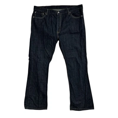 Jeans Levis 527 masculino azul slim bootcut jeans ocidental cowboy tamanho 44x32 ajuste 42x32 - Imagem 1 de 4