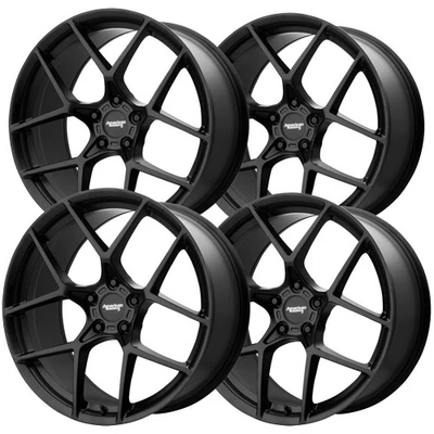 (Set-4) American Racing AR924 Crossfire 20x9 5x120 +20mm Satin Black Wheels Rims Foto 1 de 4