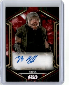 2023 Topps Star Wars: Obi-Wan Kenobi Zach Braff Auto as FRECK Red /99 - Picture 1 of 2