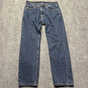 Levis 505 Jeans Mens 32x30 Blue Straight Leg 100% Cotton Denim - Picture 1 of 14