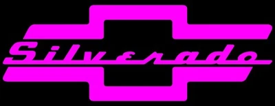Pajarita Chevy personalizada con calcomanía de vinilo Silverado Word varios colores y tamaños Foto 1 de 4