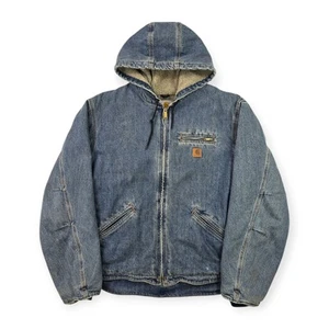 Carhartt Active J239 LVN Vintage Workwear Sherpa Lined Jacke Blau Herren XL - Bild 1 von 7