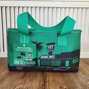 Trader Joe's GREEN Mini Insulated Tote Lunch Bag 1.5 Gal 2024 Limited Edition - Picture 1 of 10
