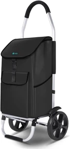 ® Carrello Della Spesa Pieghevole in Alluminio, Carrello Portaspesa Con Borsa Da - Foto 1 di 12