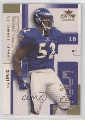 2003 Fleer Genuine Insider Ray Lewis #49 HOF - Image 1 of 2