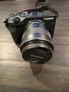 Canon EOS M3 Mirrorless Digital Camera 24.2MP 18-55mm f/3.5-5.6 IS STM Lens HD - Picture 1 of 4