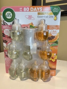 Air Wick INFUNDIERT MIT NATÜRLICHEN ätherischen Ölen 1 Wärmer + 9 Nachfüllpackungen - Bild 1 von 4