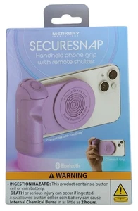 SECURESNAP Handheld Phone Grip With Remote Shutter Purple - Photo 1 sur 4