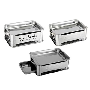 Portable Stainless Steel BBQ Grill Non-stick Surface Barbecue Plate Grill - Picture 1 of 43