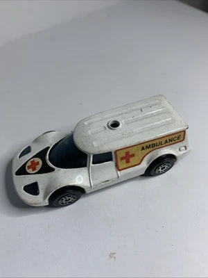 Loose Vintage Corgi Juniors  1976 Healer Wheeler Ambulance WHITE MISSING LIGHT - Image 1 of 4
