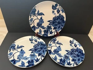 3er Set Royal Norfolk blaue Blumen Speiseteller 10,5" Blumenmuster - Bild 1 von 3