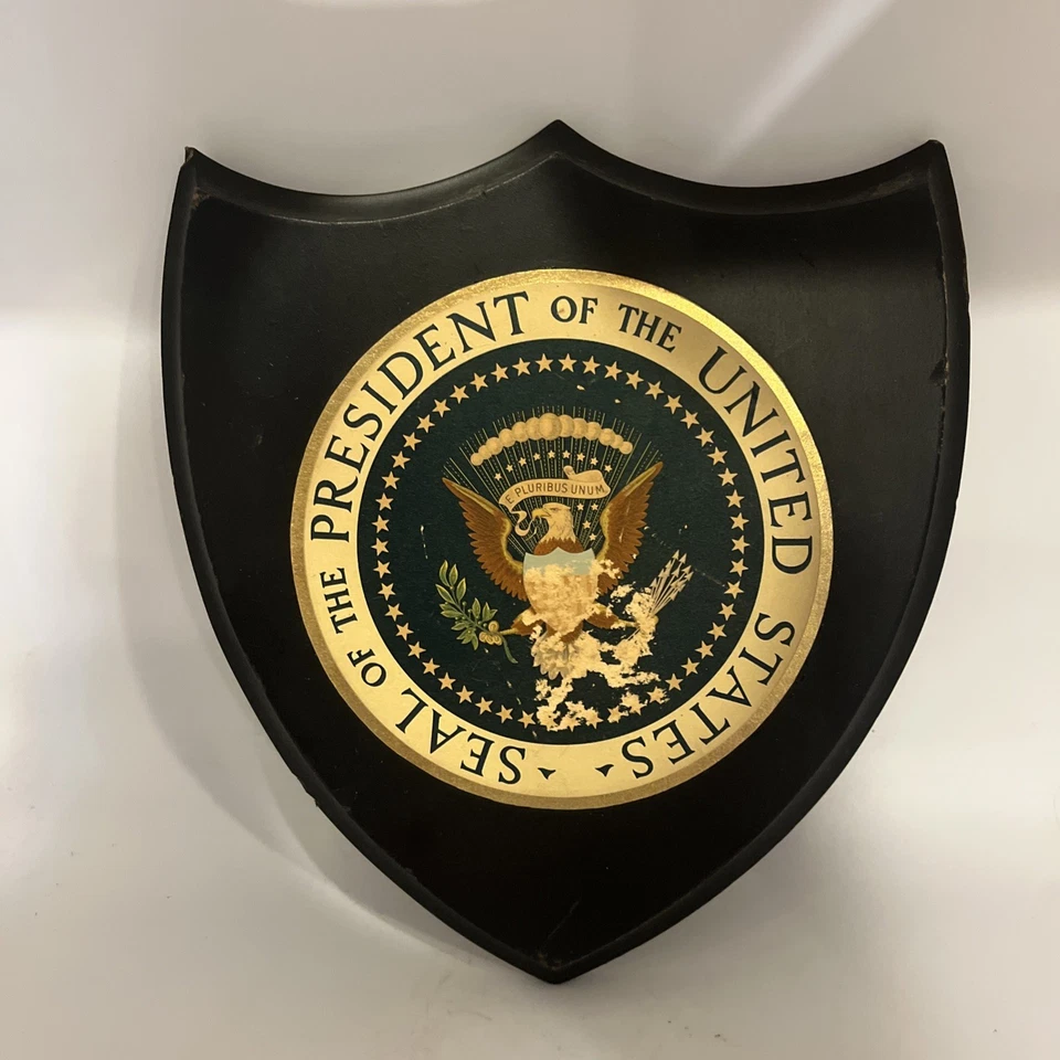 Seal of the President White House Wooden Plaque Vintage Antique - Image 1 of 4