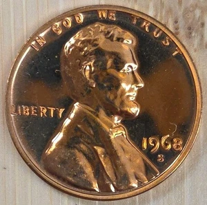 1968 S Lincoln Memorial Proof Cent - Picture 1 of 2