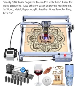 Creality 10W Laser Engraver Falcon Pro 3 In 1 Laser Engraver For Wood Metal Pape - Picture 1 of 5