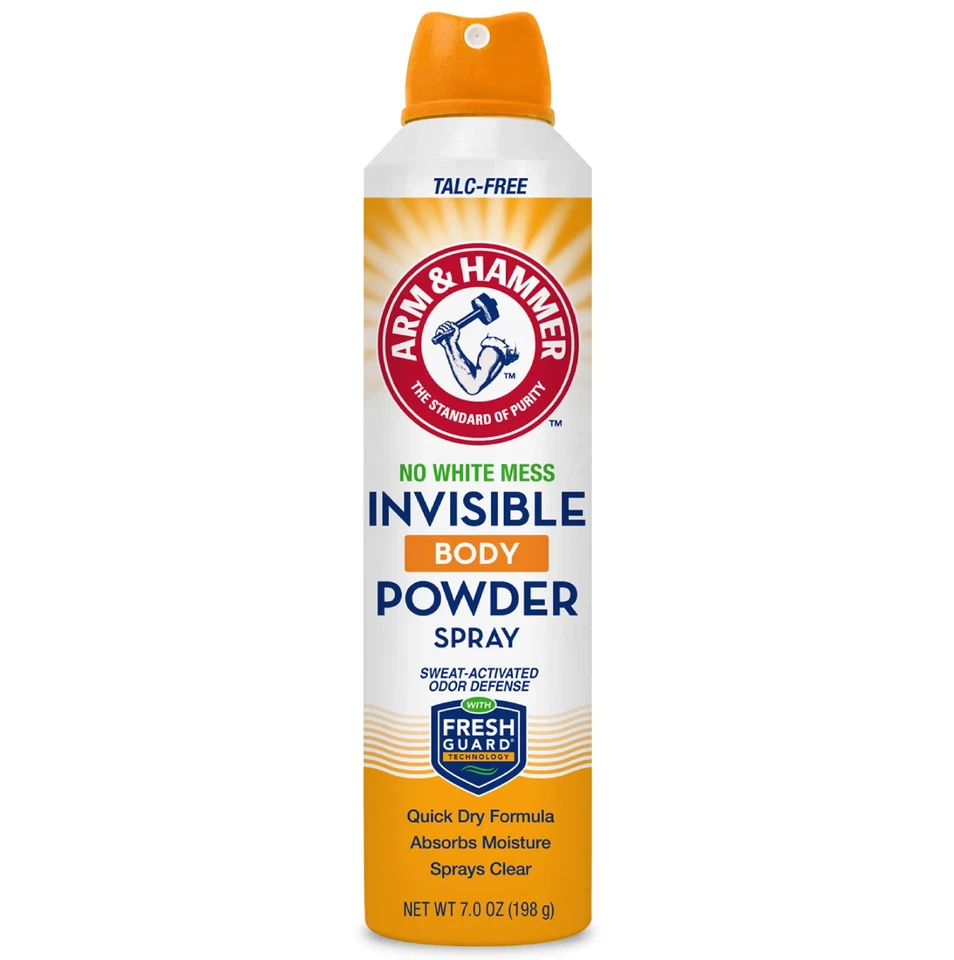 Arm & Hammer隐形气味防御身体粉末喷雾,7 盎司(免费送货) — 第 1/1 张图片