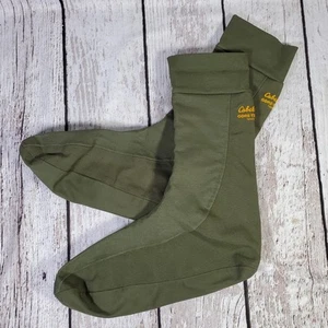 Cabelas GoreTex Insulated Boot Liners Socks Size 10 Green Waterproof Hiking - Picture 1 of 5