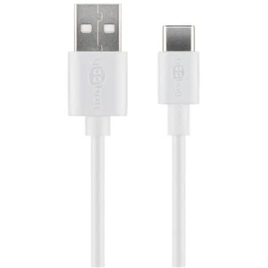 Goobay Daten- und Ladekabel USB-C - USB-A 2m Weiß - Bild 1 von 3