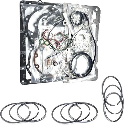 Full Gasket Kit+Piston Rings for Yanmar 3TNE68 3D68E 3TNE68C Engine John Deere - Image 1 of 4