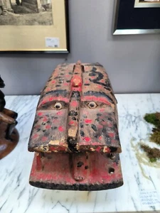 flea market mask baoulé ivory cote curiosity - Picture 1 of 7