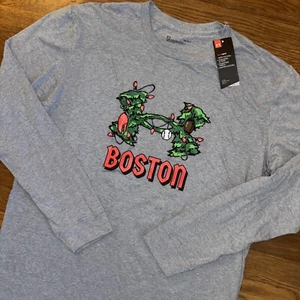 Neu mit Etikett Boston Under Armour Weihnachten Urlaub Herren Large Wärmeausrüstung Langarm - Bild 1 von 6