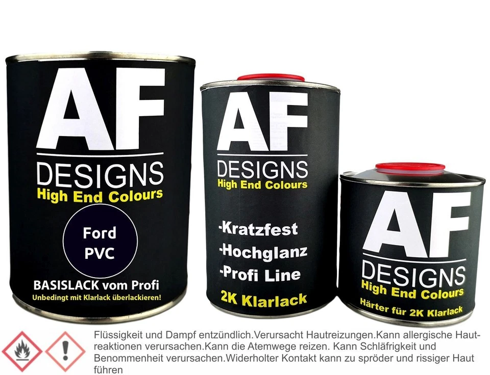 Autolack für Ford PVC Panther Black Perl 1,25L Klarlack Set - Bild 1 von 1