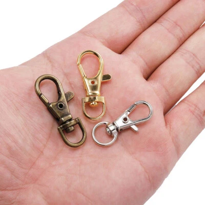 Wholesale 10PCS Lobster Clasps Clips Bag Key Ring Hook Findings Chain Keychain - Image 1 of 4