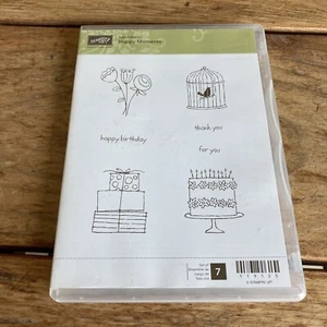 Stampin' Up! Happy Moments 7 Stück Clear Mount Gummistempelset #119125 - Bild 1 von 4