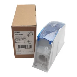 nVent Eriflex UD6C500AL Distribution Block, 1-Pole, 380A 1000VAC/VDC, 1/6-Cable - Picture 1 of 10