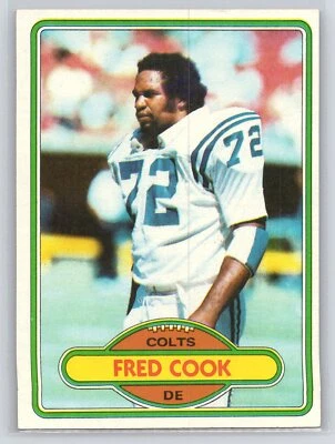 1980 Topps #294 Fred Cook - Baltimore Colts - Image 1 of 2
