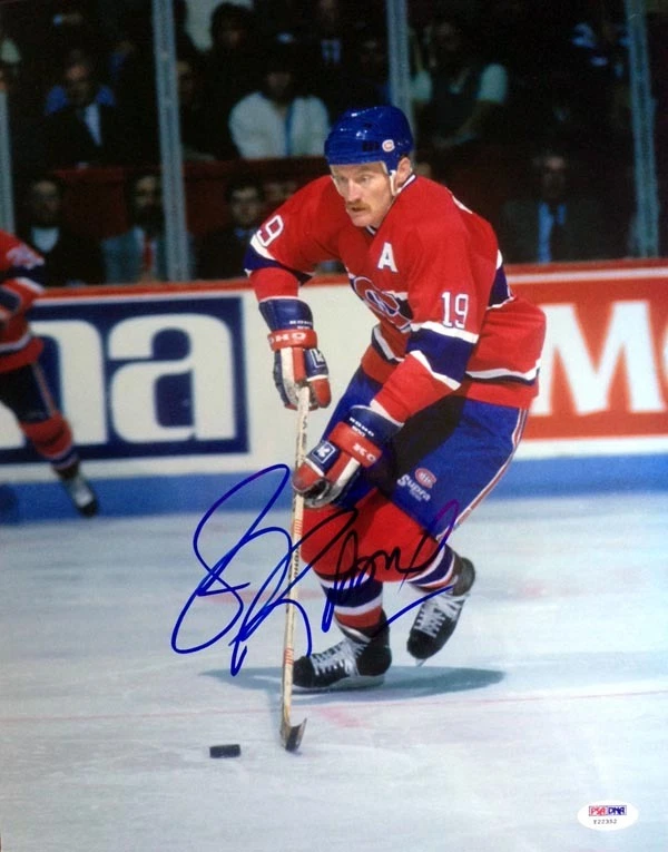 LARRY ROBINSON SIGNED AUTOGRAPHED 11x14 PHOTO MONTREAL CANADIENS PSA/DNA - Image 1 of 3