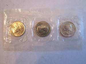 (3) 1980 UNCIRCULATED COIN DOLLAR SETS OF 3 COINS - SEALED - Picture 1 of 3