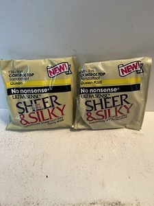 vintage unopened tan color no nonsense brand queen size lot of 2 pantyhose - Picture 1 of 4
