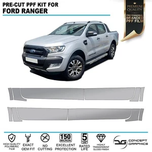 Untere Türwippen Steinschlagschutz PPF Lackschutzfolie Set für Ford Ranger - Bild 1 von 4