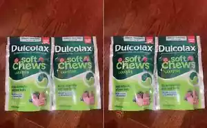 4 Dulcolax Soft Chews 1200mg Laxative, Constipation Relief, Mixed Berry, 30 Ct - Picture 1 of 1