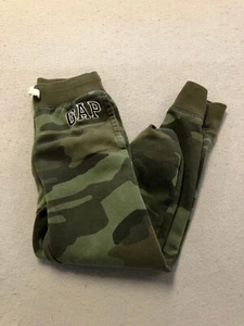 GAP Bottoms Youth Boy's Large Green Camouflage Fleece Drawstring Sweatpants - Picture 1 of 5