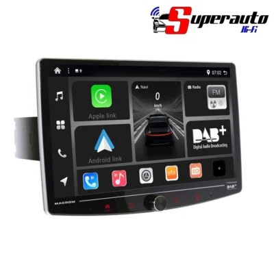 MACROM T1003DAB Autoradio Monitor Car Tablet Android Apple DAB+ BT T 1003 DAB - Immagine 1 di 4