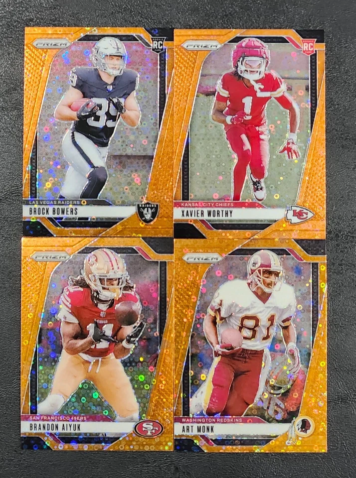 2024 Prizm Football ORANGE DISCO PRIZMS 251-400 with Rookies You Pick the Card - Image 1 of 1