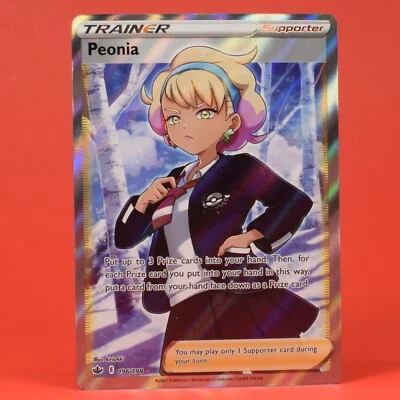 Pokemon TCG English Card Chilling Reign Peonia 196/198 Full Art Trainer - Image 1 of 4