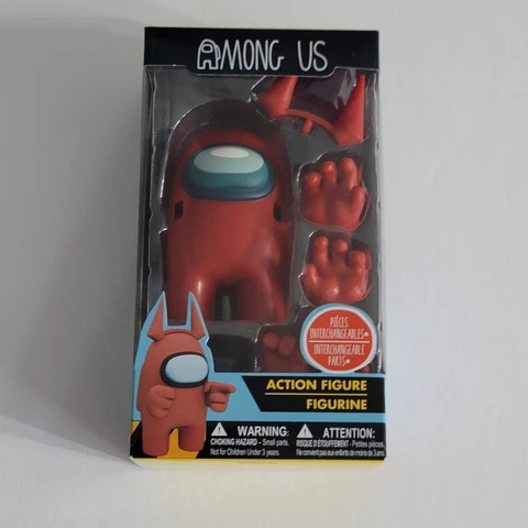 New Among Us Toikido RED Crewmate Action Sus Devil Figure 3.5" *Ships In A Box* Cover